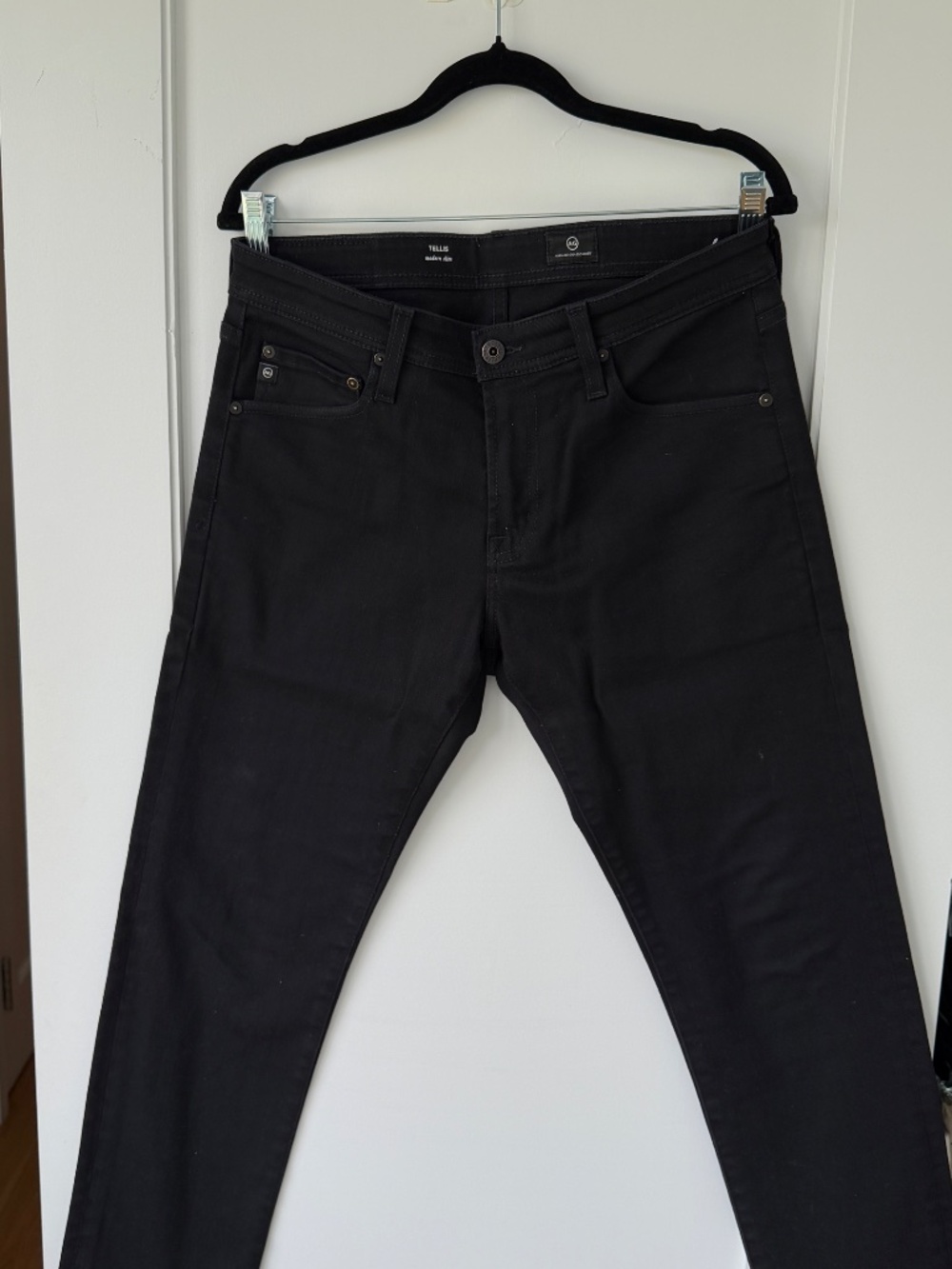 AG Adriano Goldschmied Tellis Modern Slim Jeans- Black / 30x34